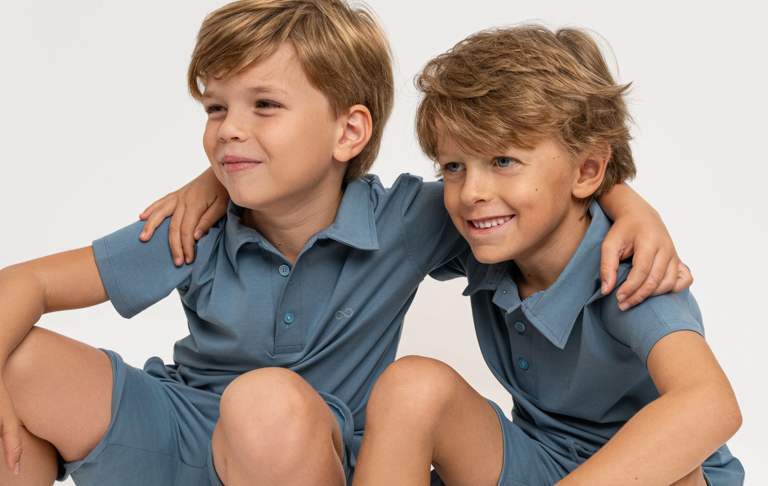 Boys in sporty, comfortable Bloomy Kids outfits, designed for active play and casual cool looks.