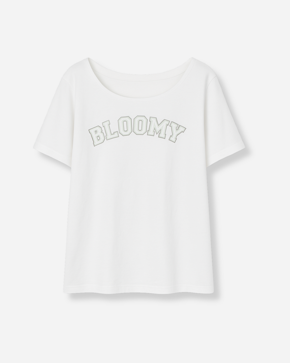 Bloomy Varsity Open Shoulder Tee