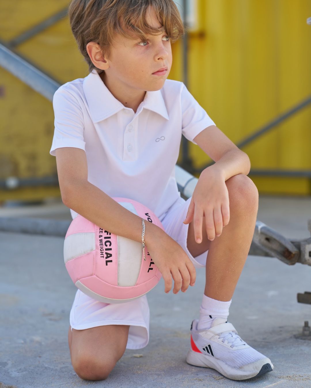 Newport Boy Polo - Court White